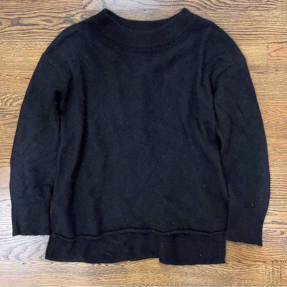 Rachel Zoe Black Fur Sweater